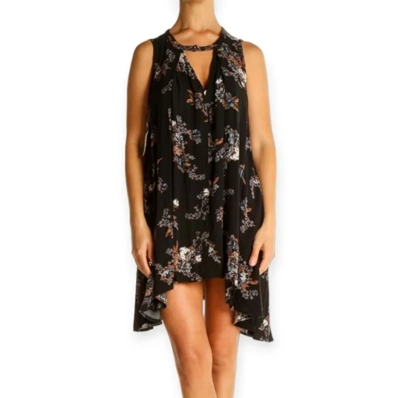 Free People Printed Snap Out Of It Rayon Dress / tunic size Medium - Picture 5 of 12